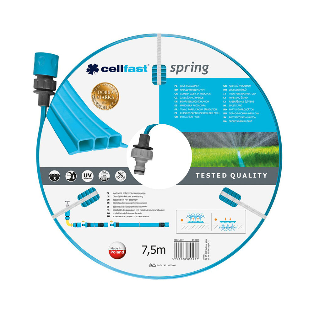 CELLFAST CEV NAMAKALNA SPRING S priključki. 1/2"-7,5m